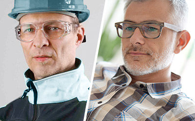 Do diopter safety glasses differ from standard diopter glasses?